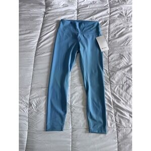 New Lululemon Wunder Train High Rise Tight 25" Size 8 Washed Blue Workout NWT